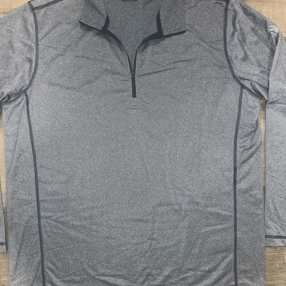 The North Face Gray Zip Up Sweater